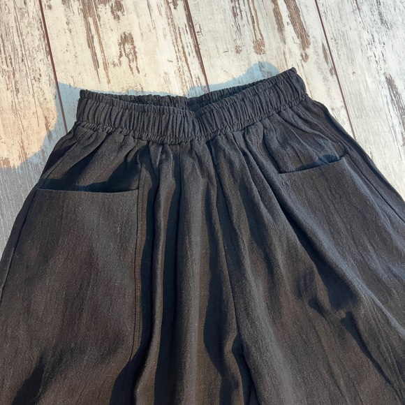 High Waisted Balloon Pants Linen Blend Parachute Harem Silhouette Small NWOT - Picture 7 of 12